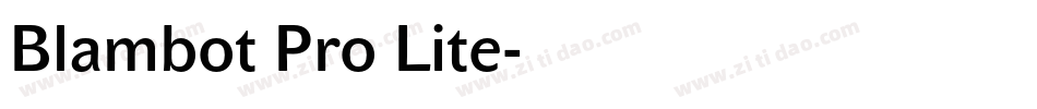 Blambot Pro Lite字体转换
